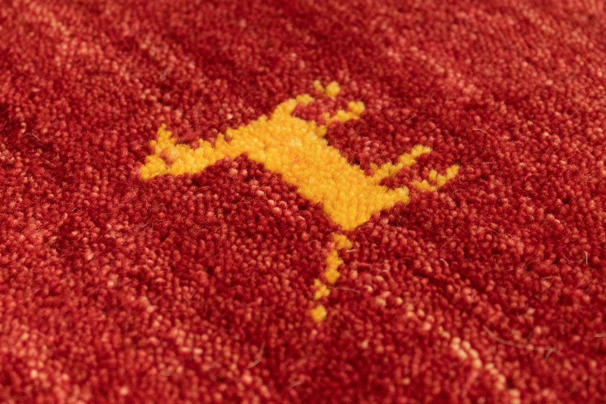 Loper Gabbeh tapijt - Indus - 200 x 80 cm - rood