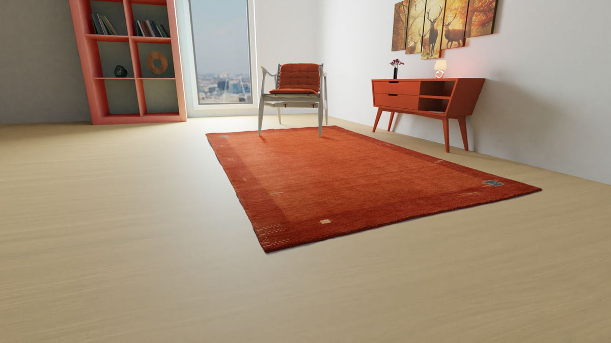 Gabbeh tapijt - Indus - 180 x 120 cm - rood
