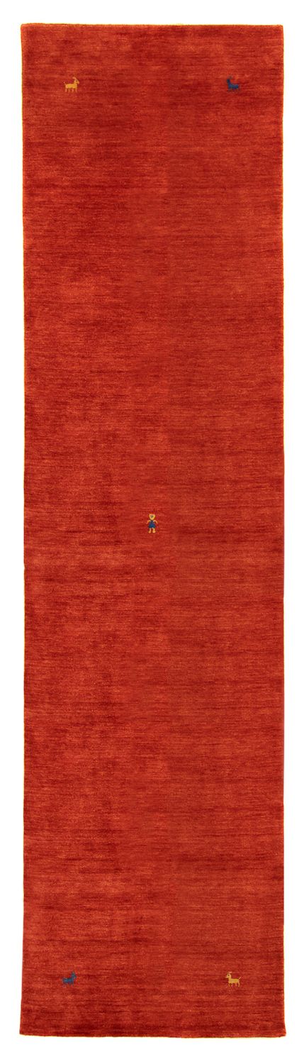 Loper Gabbeh Tapijt - Zacht - 200 x 80 cm - rood