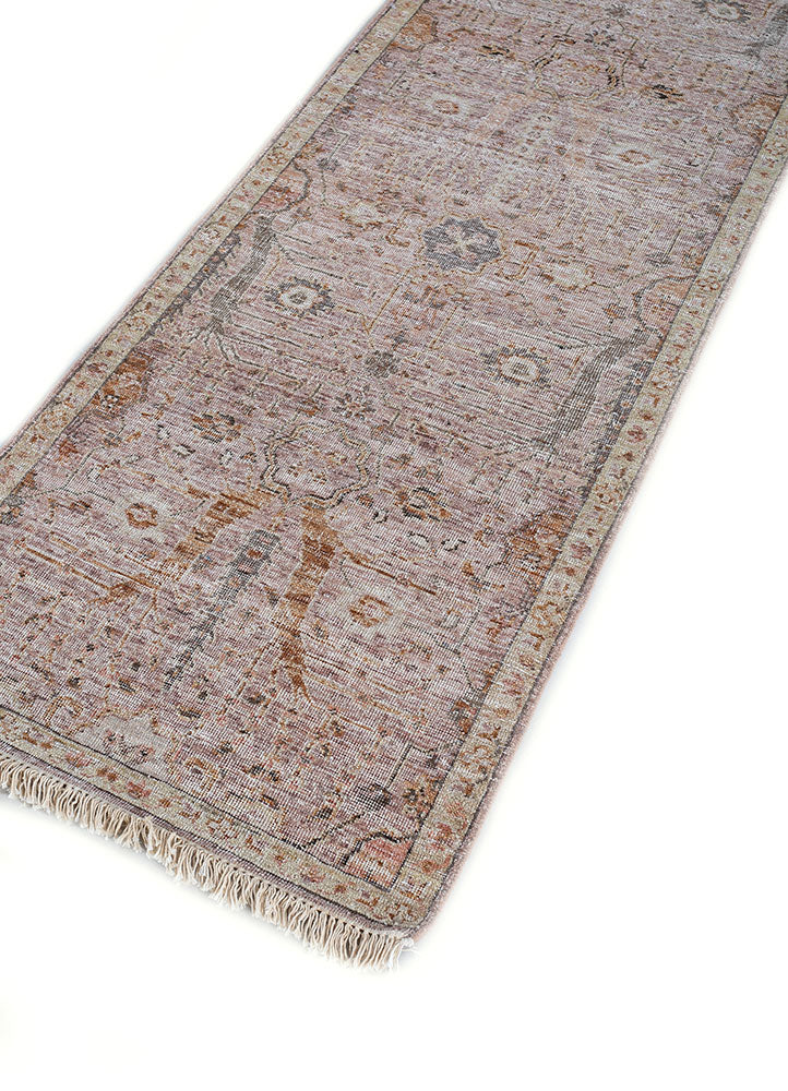 Loper Wollen tapijt - 240 x 75 cm - oranje