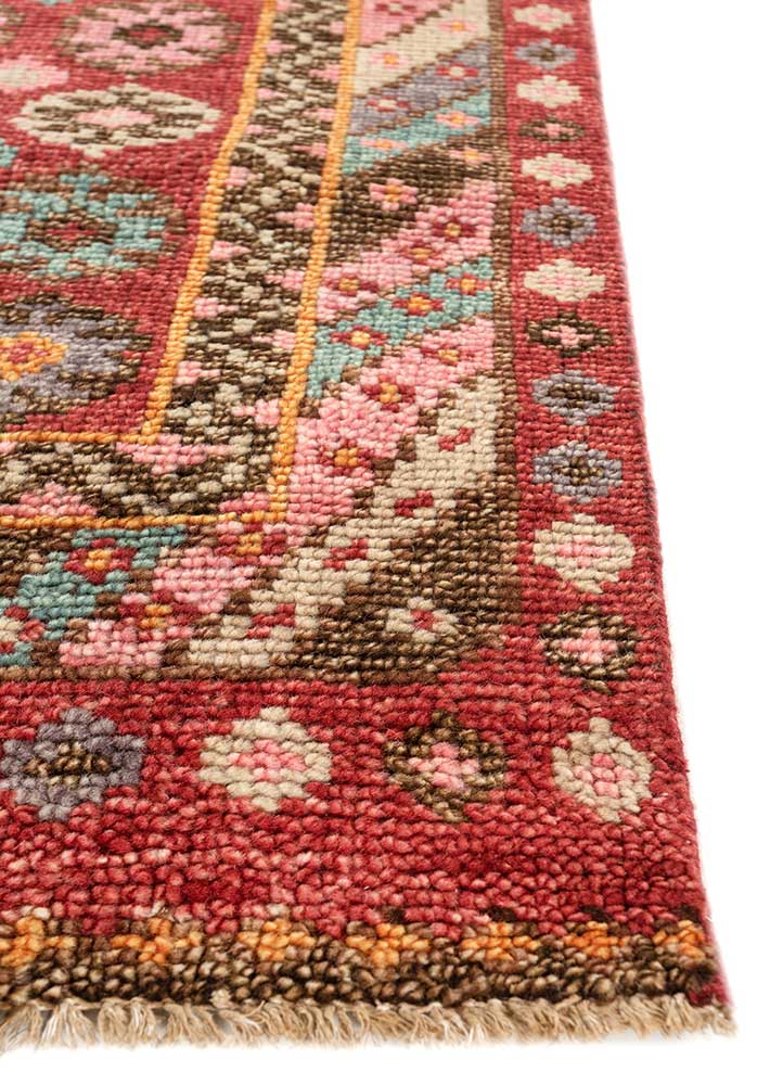 Loper Wollen tapijt - 360 x 90 cm - oranje