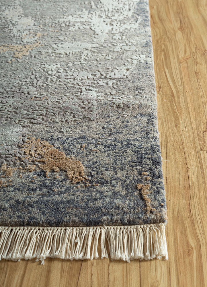 Loper Wollen tapijt - 360 x 75 cm - donkergrijs