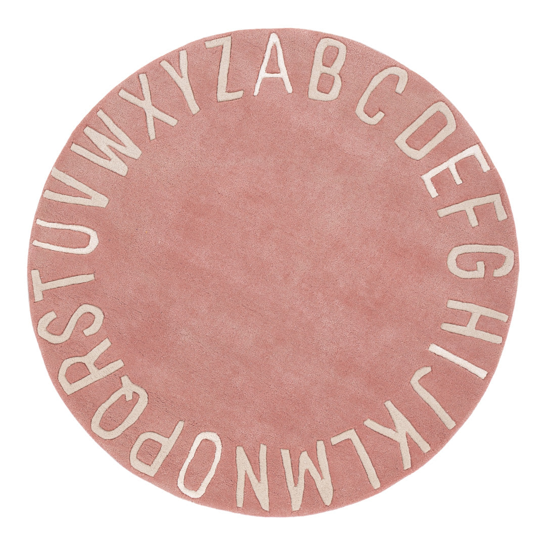 Alfabet ABC Kindertapijt Rond
