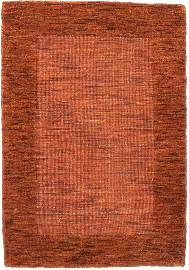 Wollen tapijt - 90 x 60 cm - roest