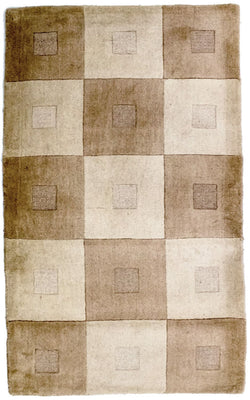 Wollen tapijt - 148 x 90 cm - veelkleurig