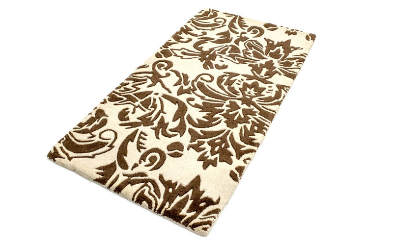 Wollen tapijt - 148 x 76 cm - beige