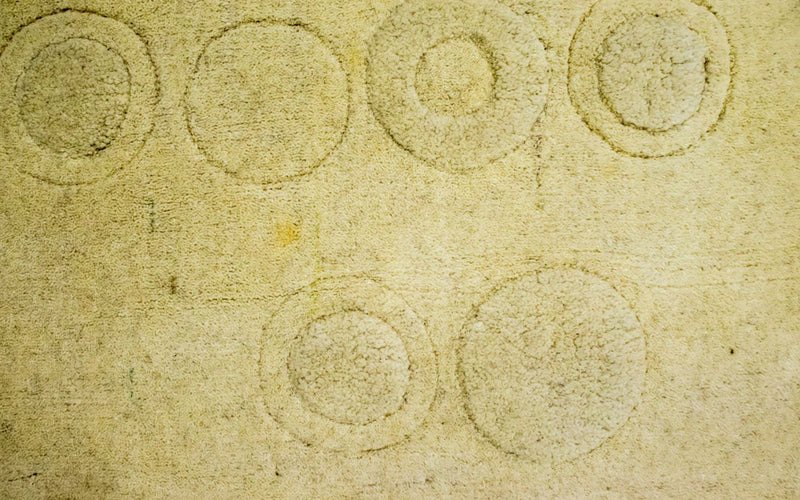 Wollen tapijt - 148 x 80 cm - beige