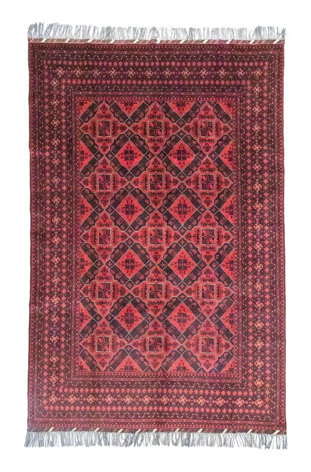 Afghaans tapijt - Kunduz - 286 x 199 cm - rood