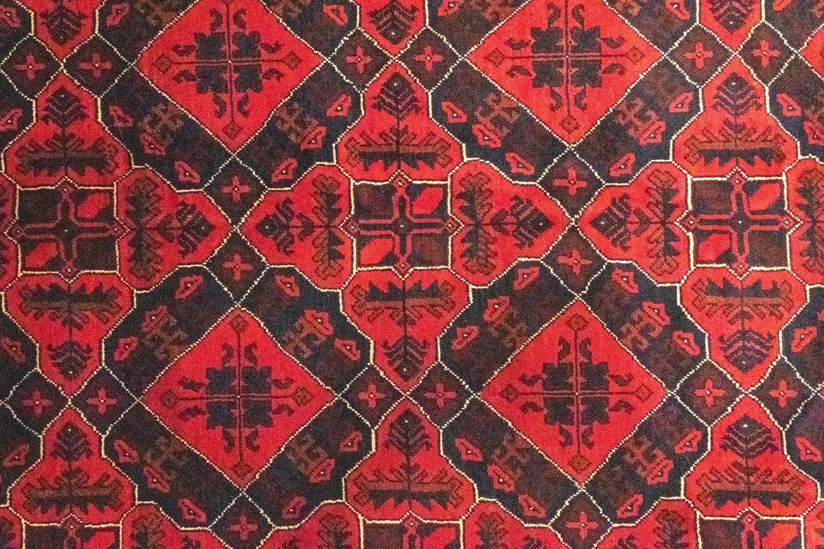 Afghaans tapijt - Kunduz - 286 x 199 cm - rood