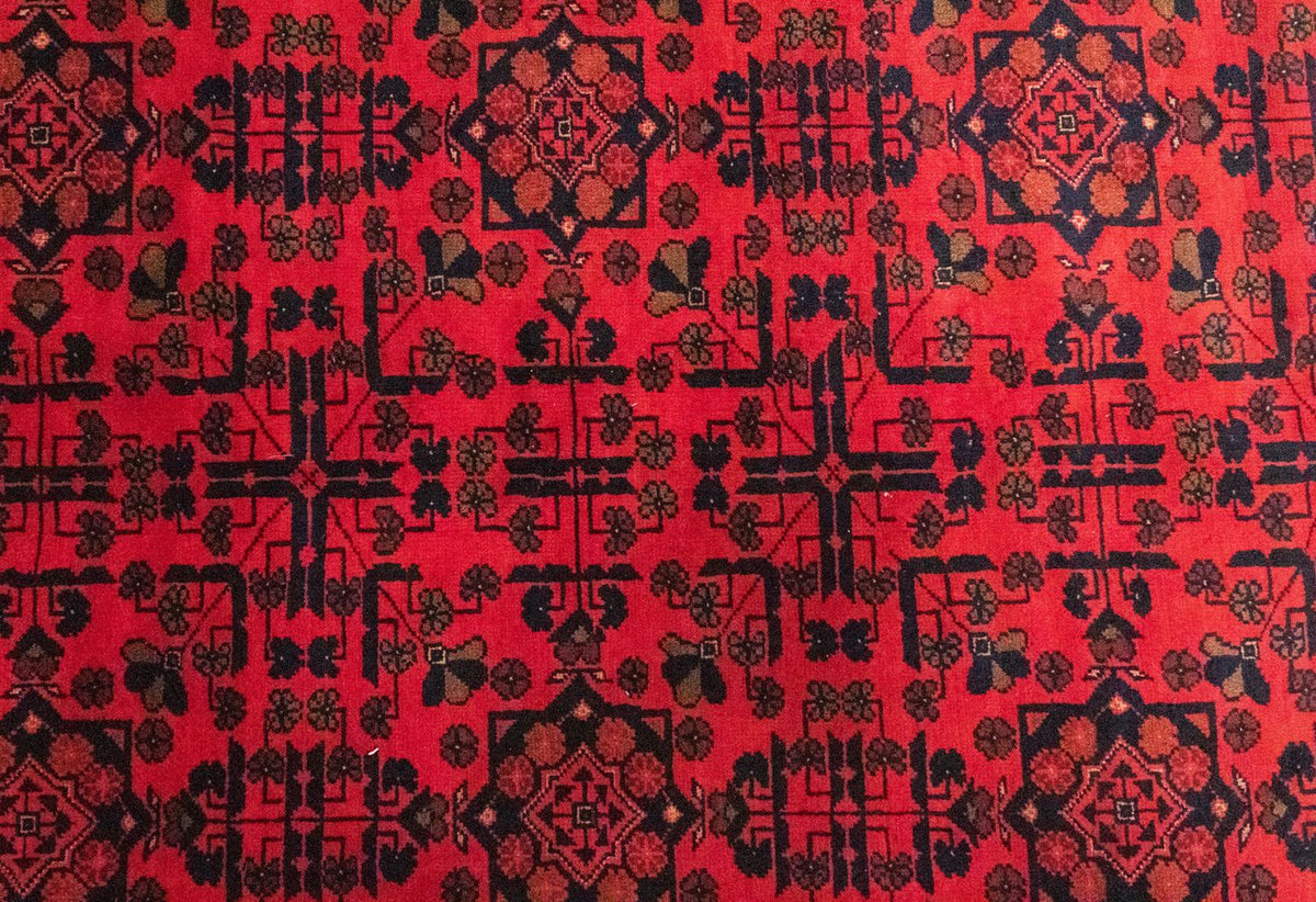 Afghaans tapijt - Kunduz - 299 x 200 cm - rood