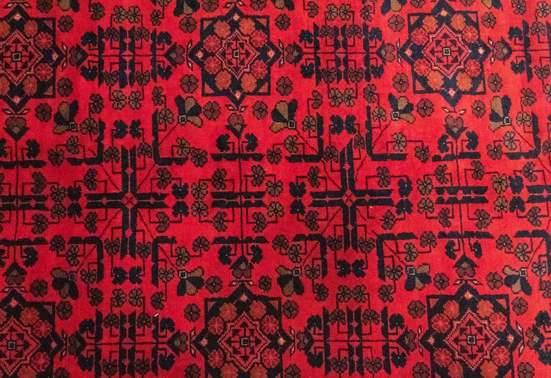 Afghaans tapijt - Kunduz - 299 x 200 cm - rood