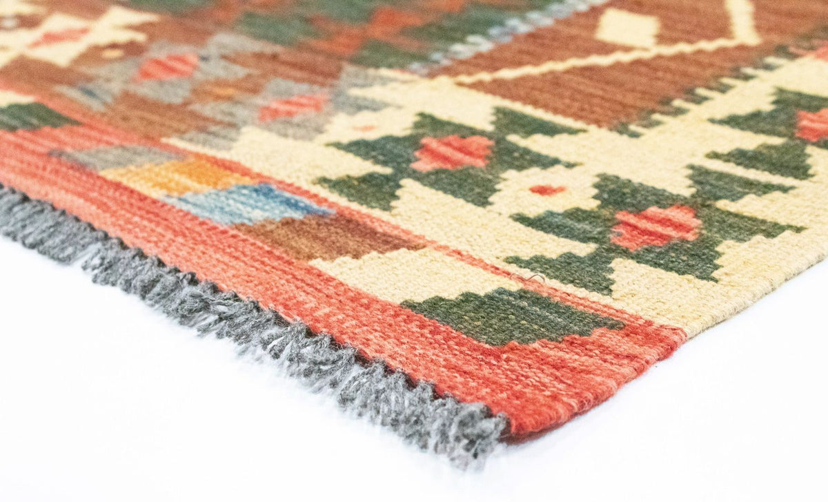 Kelim tapijt - Oosters - 203 x 154 cm - oranje