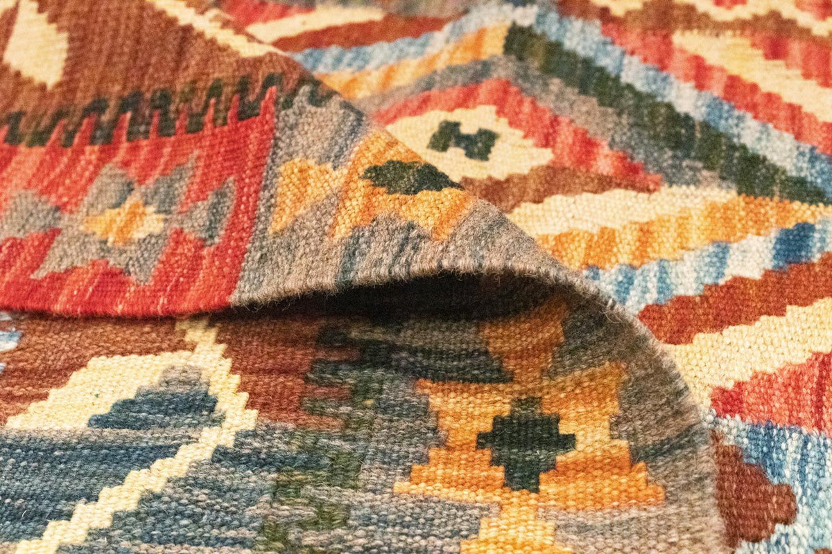 Kelim tapijt - Oosters - 203 x 154 cm - oranje