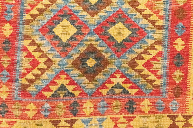 Kelim tapijt - Oosters - 208 x 152 cm - geel