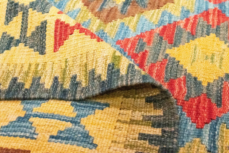 Kelim tapijt - Oosters - 208 x 152 cm - geel
