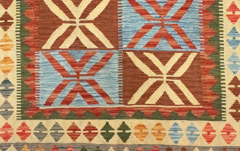 Kelim tapijt - Oosters - 206 x 154 cm - oranje