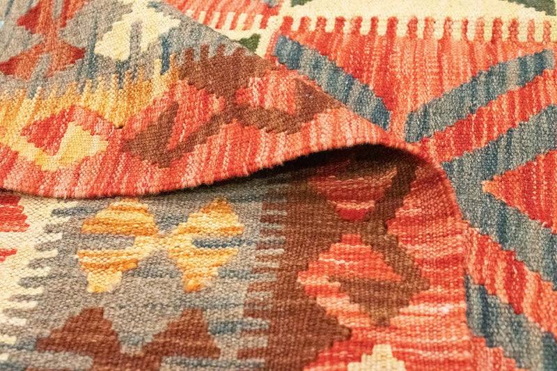 Kelim tapijt - Oosters - 206 x 154 cm - oranje