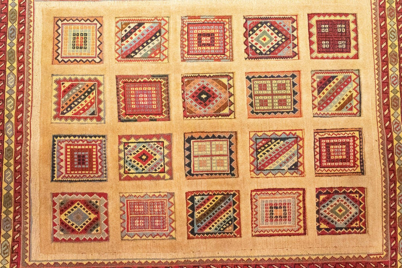 Perzisch Tapijt - Nomadisch - 149 x 121 cm - rood