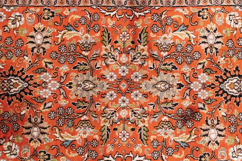 Loper Zijden tapijt - Kashmir Silk - 177 x 61 cm - oranje