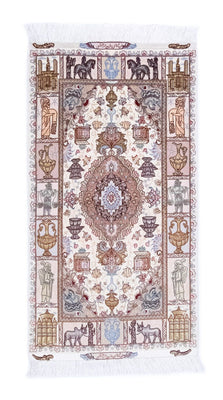 Perzisch tapijt - Tabriz - Royal - 134 x 75 cm - beige