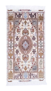 Perzisch tapijt - Tabriz - Royal - 134 x 75 cm - beige