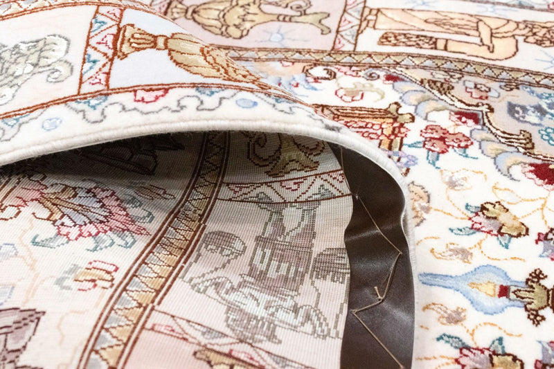 Perzisch tapijt - Tabriz - Royal - 134 x 75 cm - beige