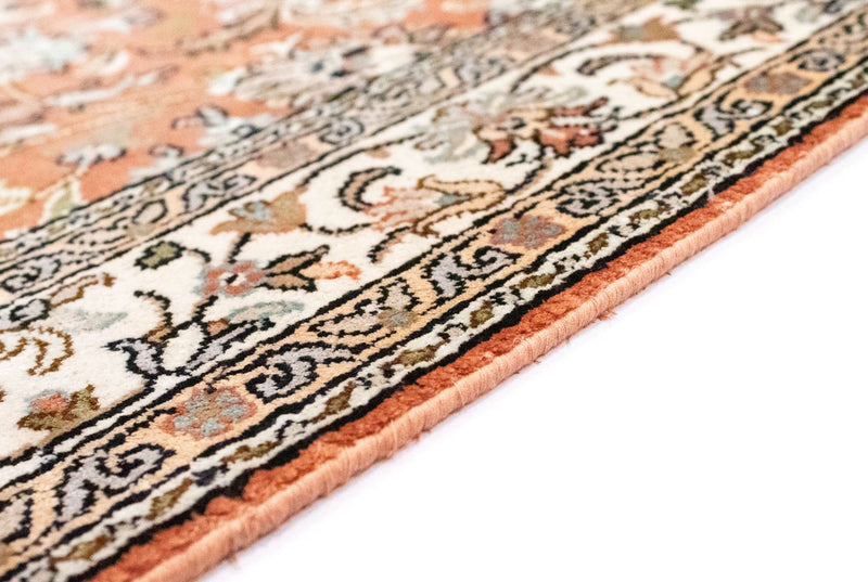 Zijden tapijt - Kashmir Silk - 122 x 76 cm - oranje