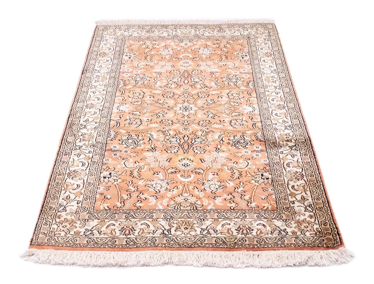 Zijden tapijt - Kashmir Silk - 122 x 76 cm - oranje
