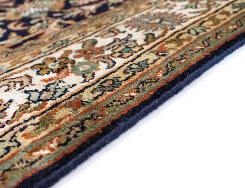 Zijden tapijt - Kashmir Silk - 127 x 74 cm - blauw