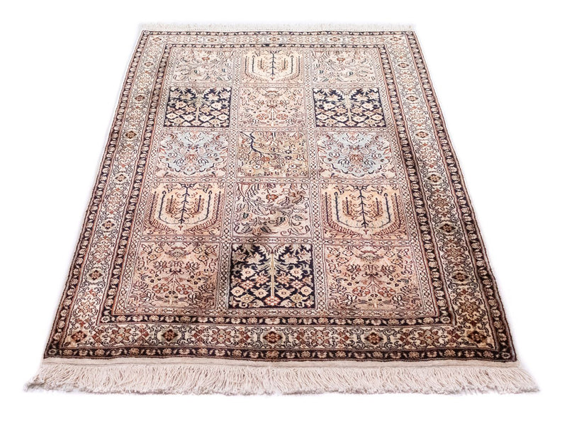 Zijden tapijt - Kashmir Silk - 135 x 78 cm - veelkleurig
