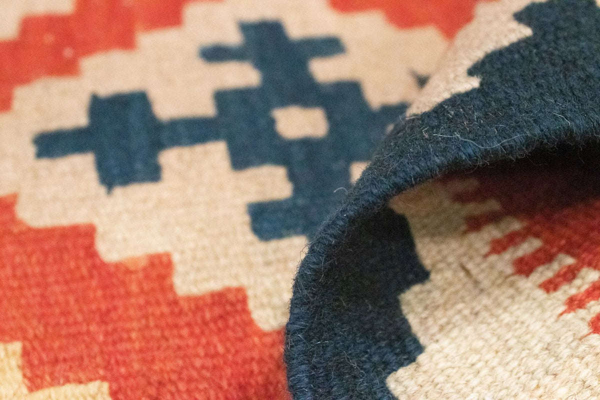 Kelim tapijt - Oosters - 87 x 64 cm - oranje