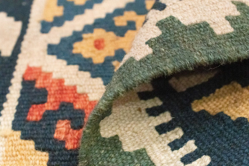 Kelim tapijt - Oosters - 90 x 61 cm - blauw