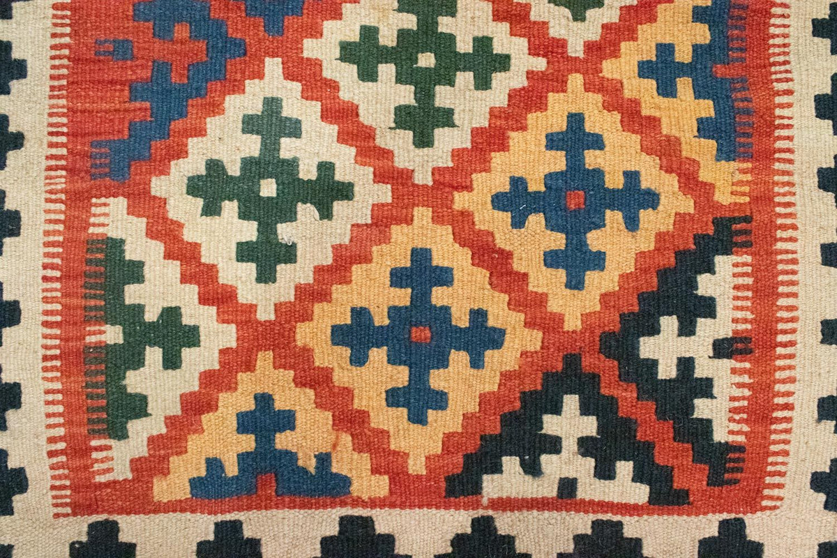 Kelim tapijt - Oosters - 92 x 65 cm - oranje