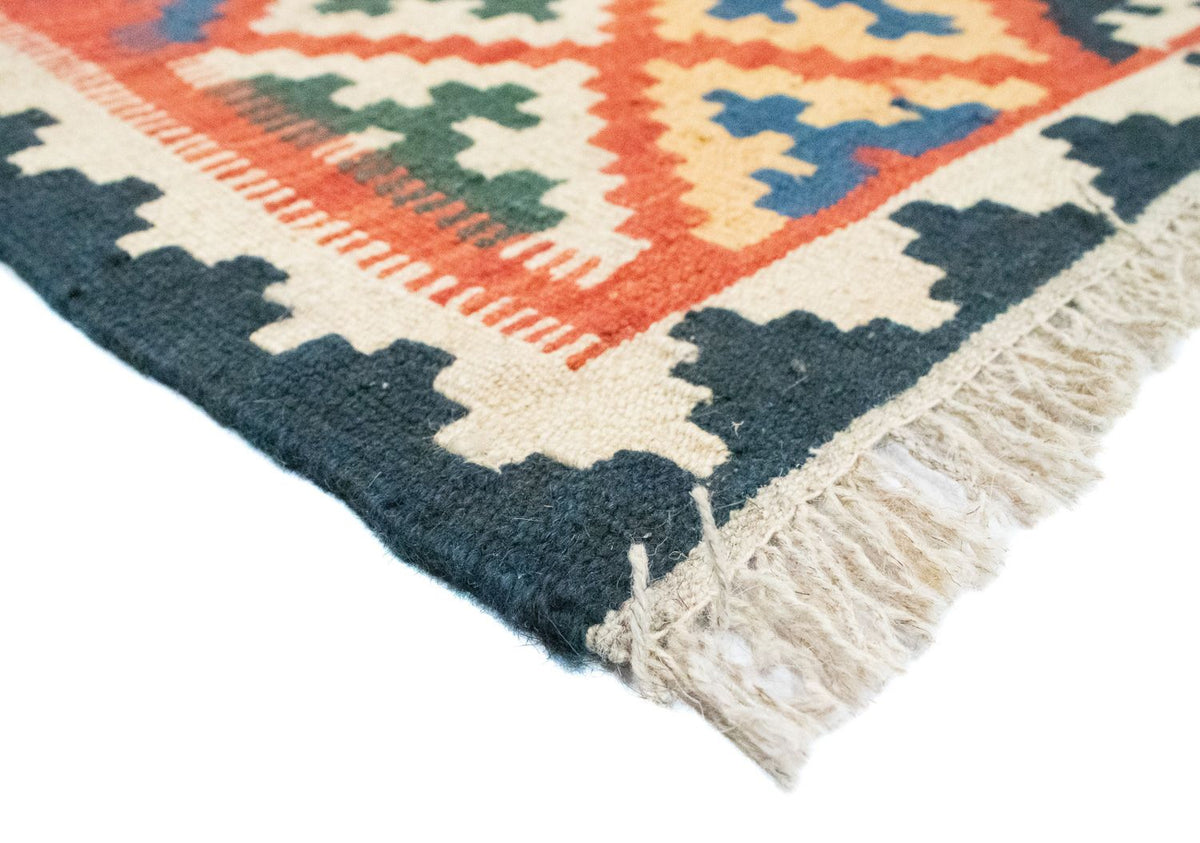 Kelim tapijt - Oosters - 92 x 65 cm - oranje