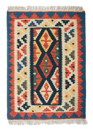 Kelim tapijt - Oosters - 90 x 65 cm - beige