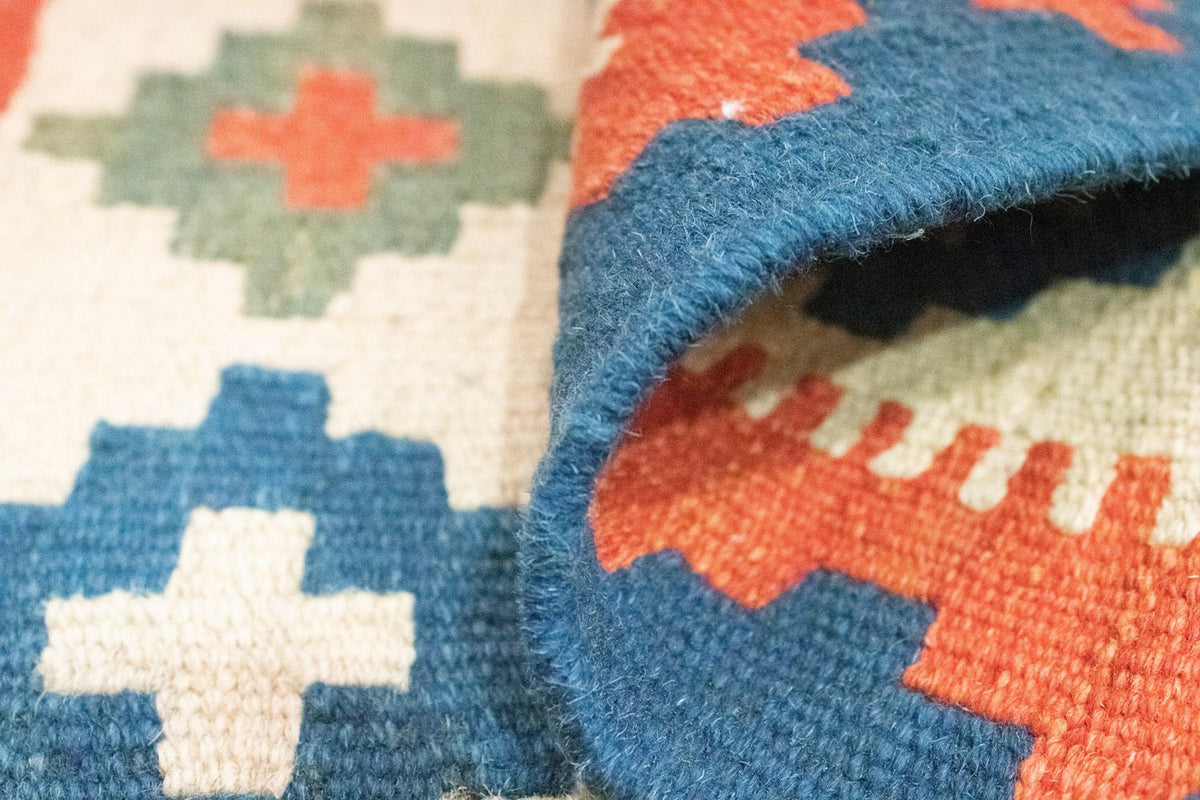 Kelim tapijt - Oosters - 87 x 60 cm - beige