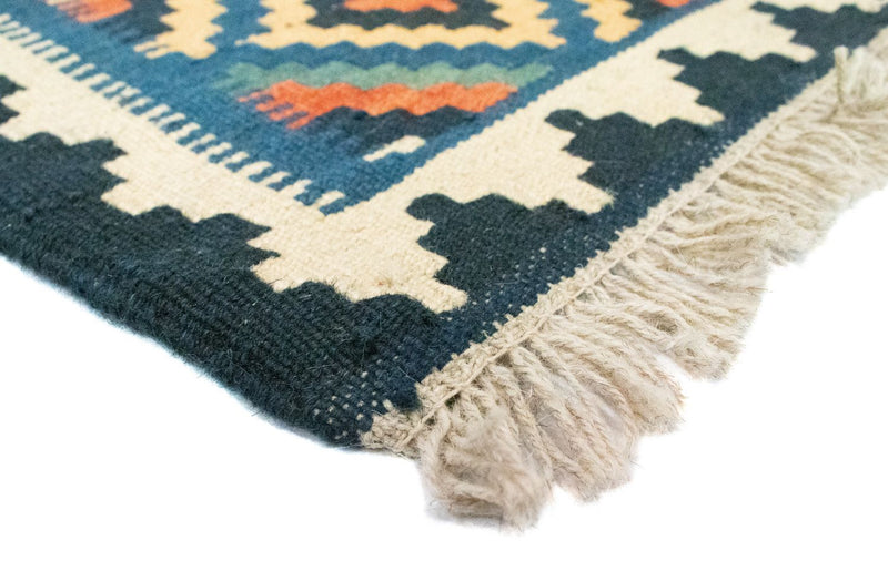 Kelim tapijt - Oosters - 90 x 60 cm - blauw