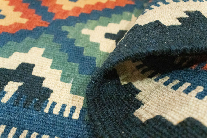 Kelim tapijt - Oosters - 90 x 60 cm - blauw