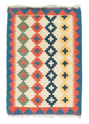 Kelim tapijt - Oosters - 90 x 60 cm - beige