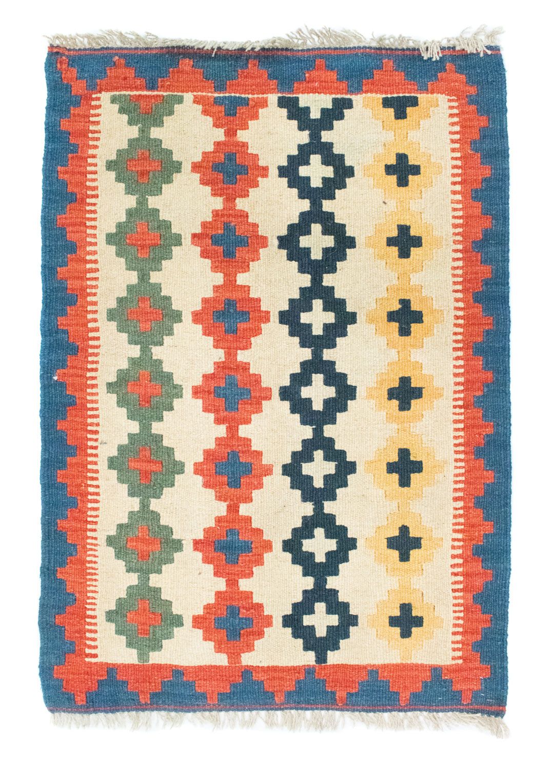 Kelim tapijt - Oosters - 90 x 60 cm - beige