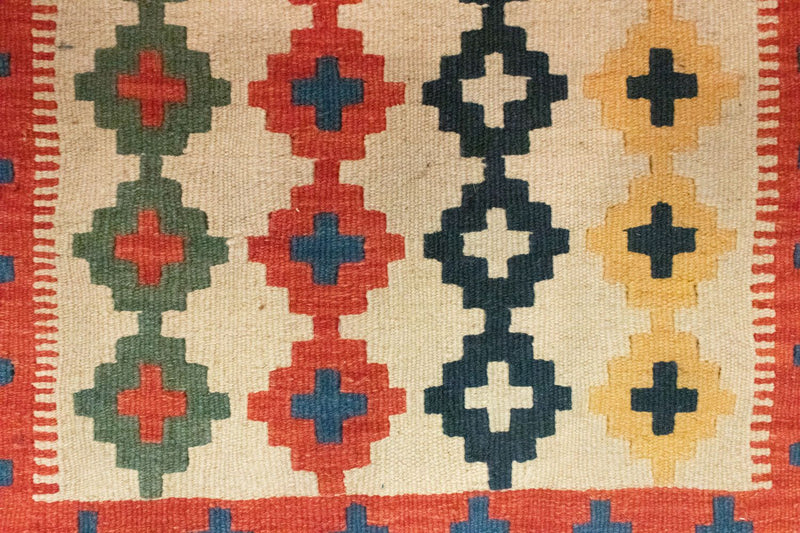 Kelim tapijt - Oosters - 90 x 60 cm - beige