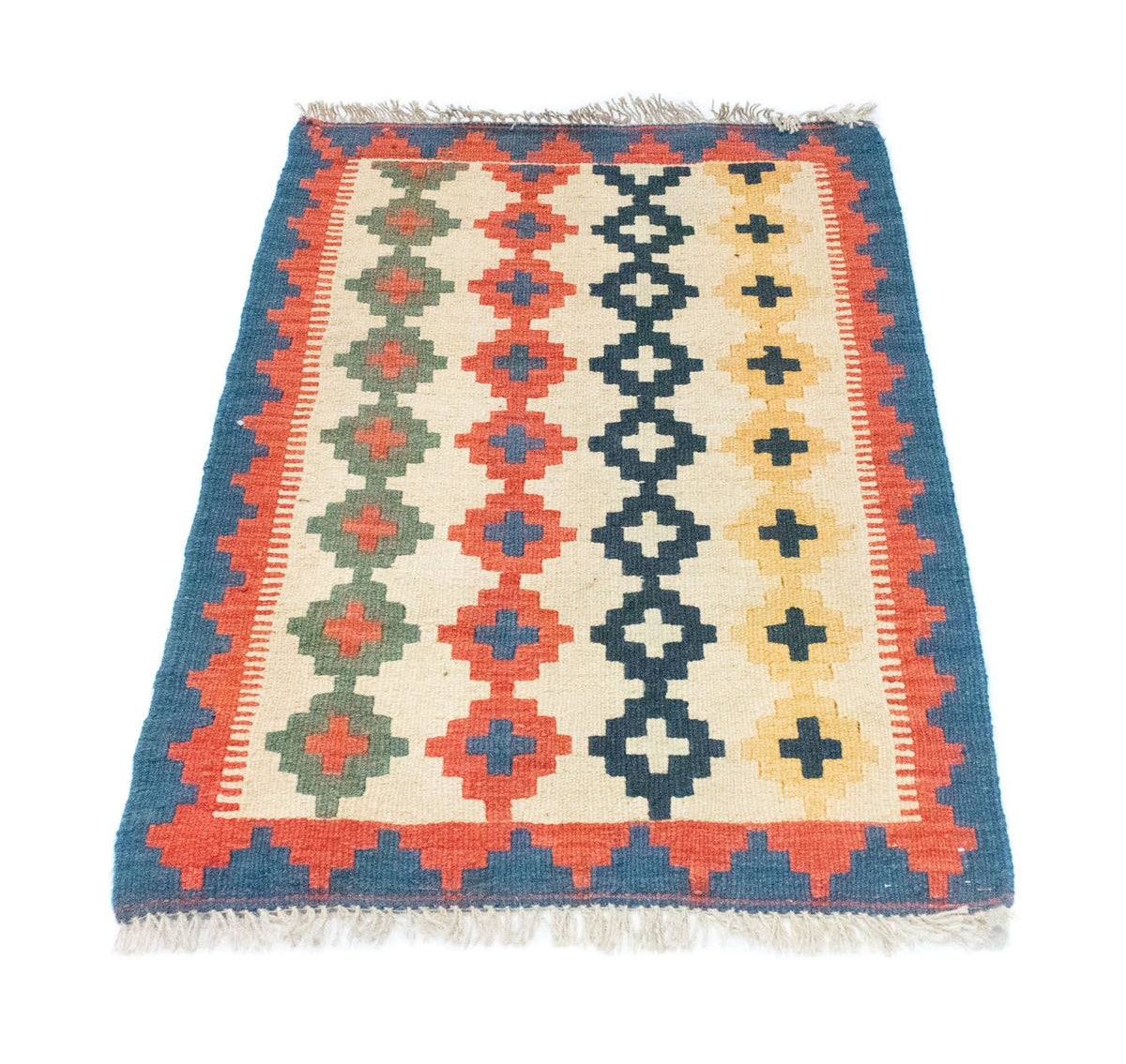 Kelim tapijt - Oosters - 90 x 60 cm - beige