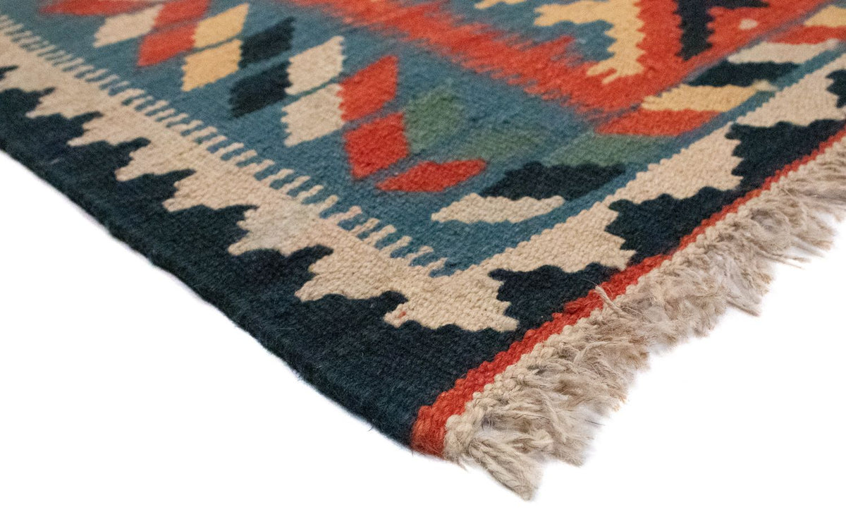 Kelim tapijt - Oosters - 87 x 60 cm - blauw