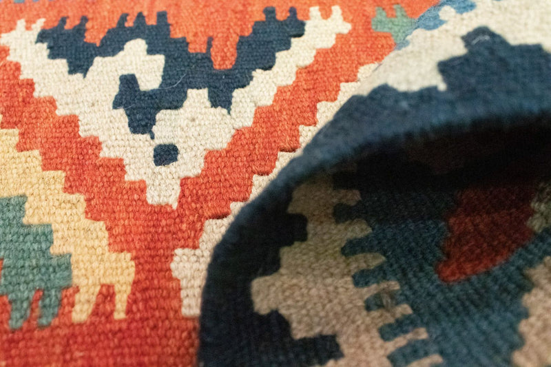 Kelim tapijt - Oosters - 87 x 60 cm - blauw