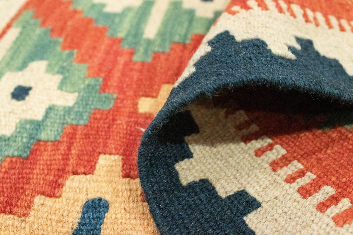 Kelim tapijt - Oosters - 92 x 62 cm - veelkleurig