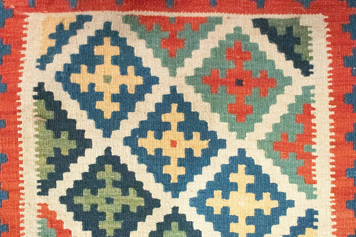 Kelim tapijt - Oosters - 90 x 63 cm - oranje