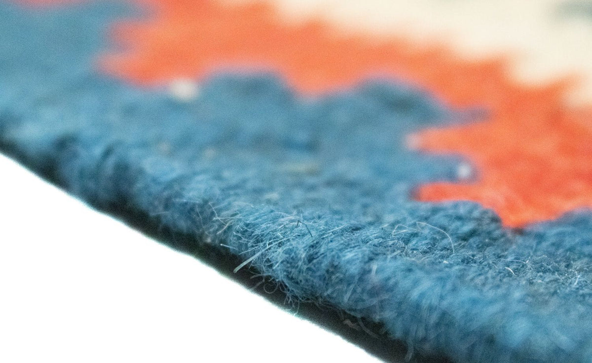 Kelim tapijt - Oosters - 90 x 63 cm - oranje