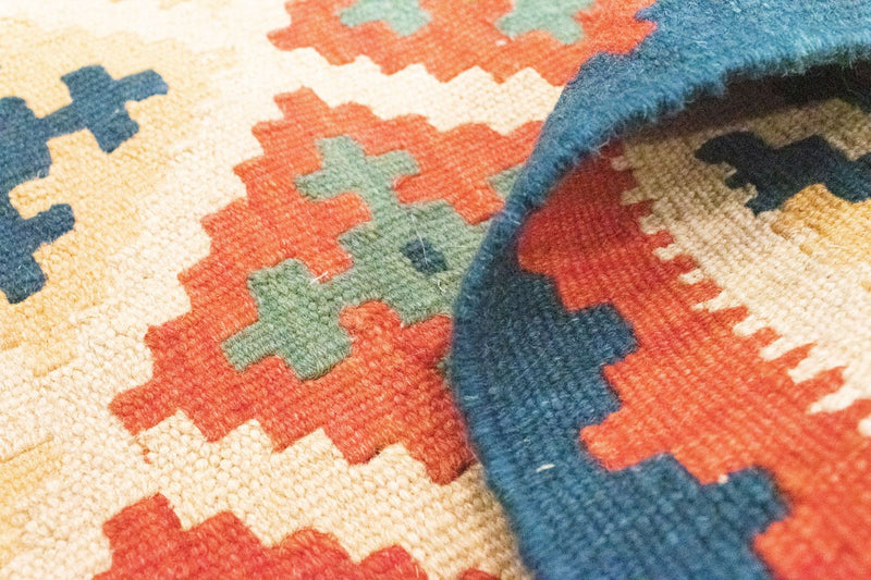 Kelim tapijt - Oosters - 90 x 63 cm - oranje