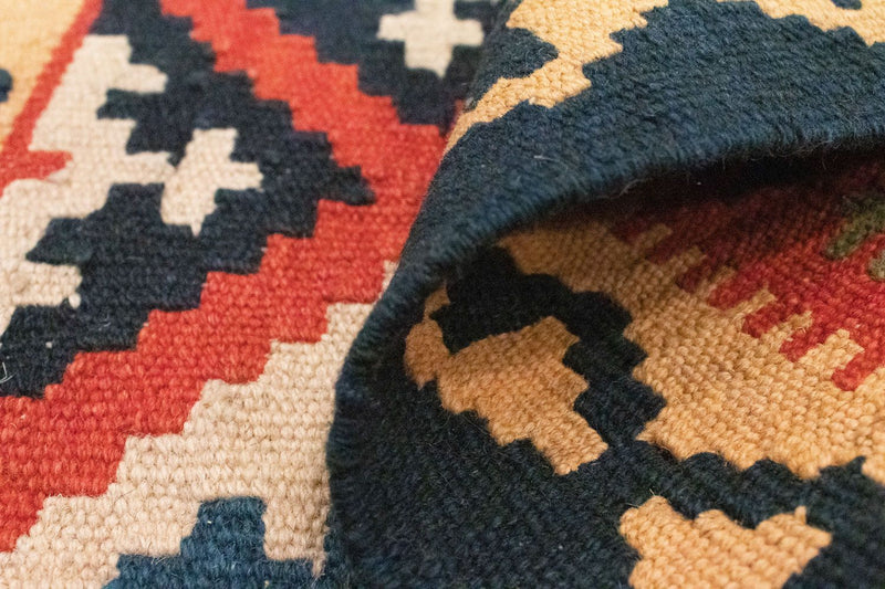 Kelim tapijt - Oosters - 90 x 62 cm - oranje