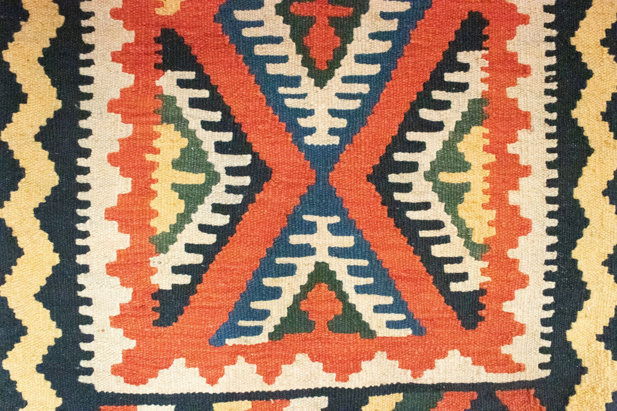 Kelim tapijt - Oosters - 90 x 65 cm - oranje